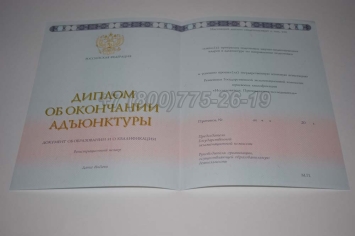 Диплом Адъюнктуры 2024г в Рязани